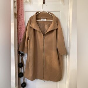 Laurier & Co. Elegant Tan Women's Cape Jacket